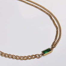 Cargar imagen en el visor de la galería, DENMAMX Collar Esmeralda