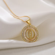 Cargar imagen en el visor de la galería, DENMAMX Collar Virgen Circon
