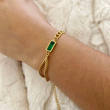 Cargar imagen en el visor de la galería, DENMAMX Pulsera Esmeralda

