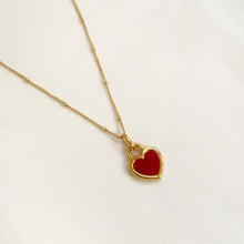 Cargar imagen en el visor de la galería, Collar Jade rojo/blanco
